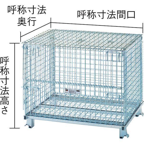 【個人宅配送不可】トラスコ TRUSCO TNP-3NF2 直送 代引不可 ネットパレット 1000X800X850 1000Kg 2枚フタ付 TNP3NF2