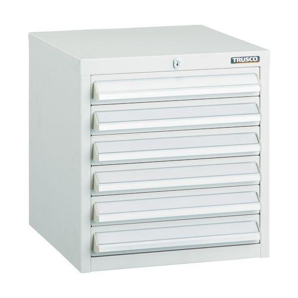 トラスコ TRUSCO LVR-421W 直送 代引不可 LVR型キャビネット 392X412XH420 引出6段 W LVR421W | 