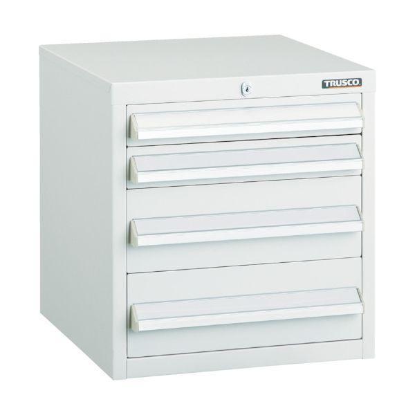 トラスコ TRUSCO LVR-422W 直送 代引不可 LVR型キャビネット 392X412XH420 引出4段 W LVR422W | 