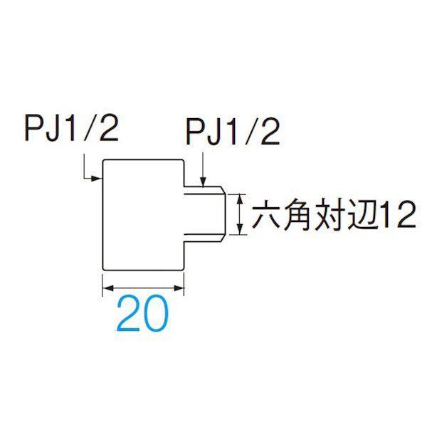 三栄水栓 SANEI JT22-13X20 多角穴ザルボ 厚口 20mm JT2213X20 |  | 01