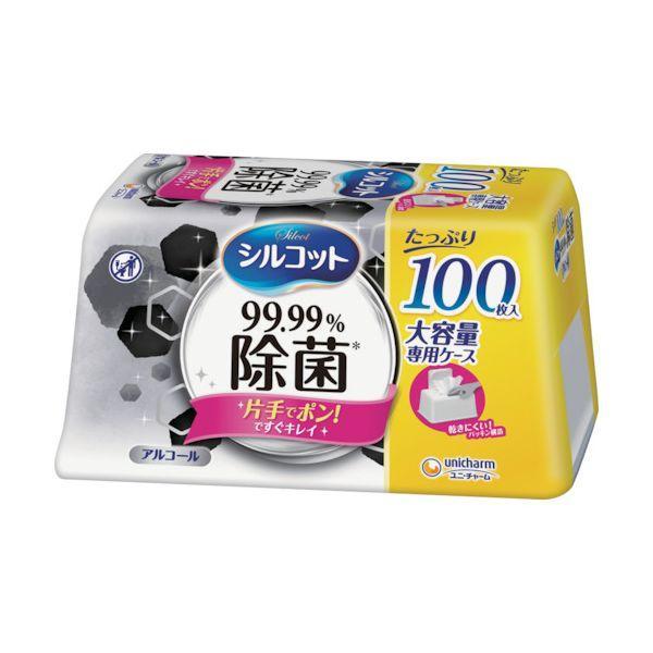 ユニ・チャーム 415779 シルコット99．99除菌ウェットティッシュ 本体大容量100枚 | 