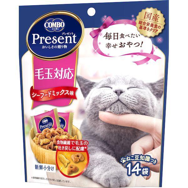 日本ペットフード 4902112050941 コンボ プレゼント キャット おやつ 毛玉対応 シーフードミックス味 42g | 