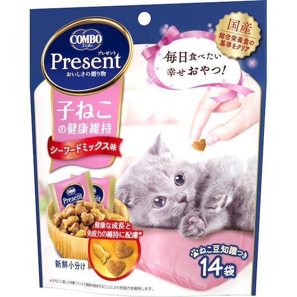 日本ペットフード 4902112051160 コンボ プレゼント キャット おやつ 子ねこの健康維持 シーフードミックス味 42g | 