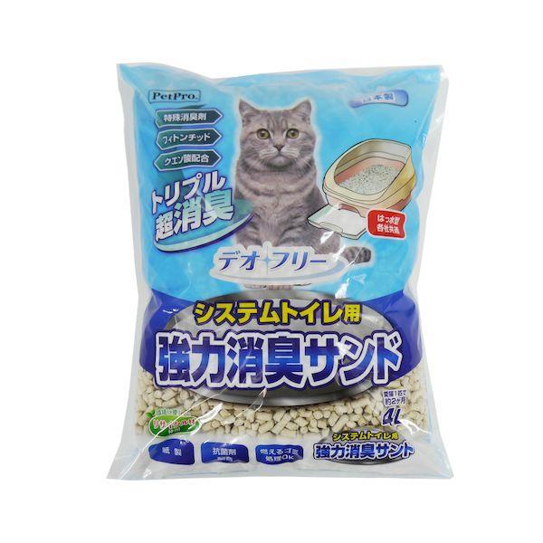 ペットプロジャパン PetPro 4981528739909 デオフリー システムトイレ用強力消臭サンド4L | 