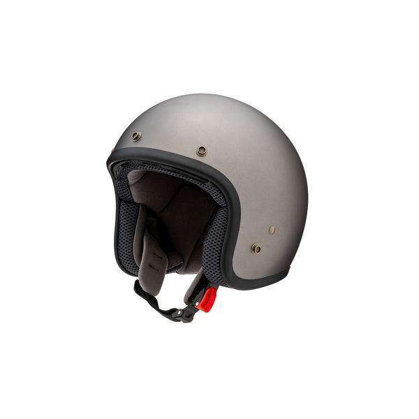 山城 YAMASHIRO 4547544058075 YH−001 ジェットヘルメット FLAT GUN METALLIC XL | 