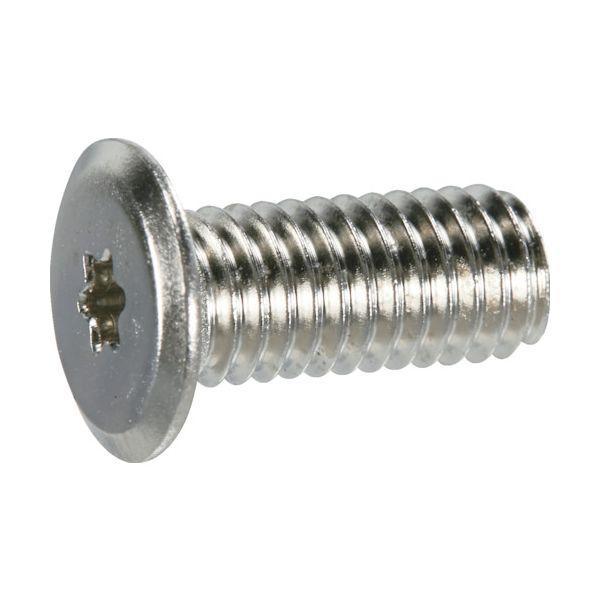 あすつく対応 「直送」 ＴＲＵＳＣＯ B180-0512 ヘックスローブ超極低頭ねじ ニッケル M5×12 22本入 B1800512 | 