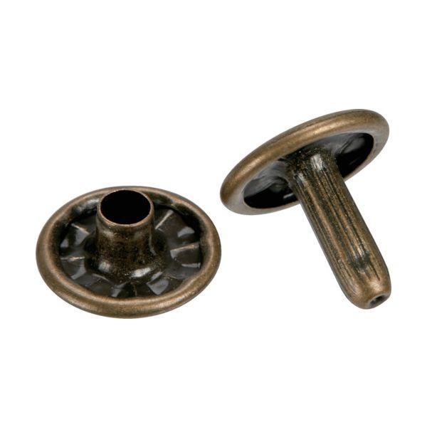 あすつく対応 「直送」 ＴＲＵＳＣＯ P-THP-TCBG 特大カシメ スチール 金ブロンズメッキ 13mm 20組入 ブリスターパック入 PTHPT | 