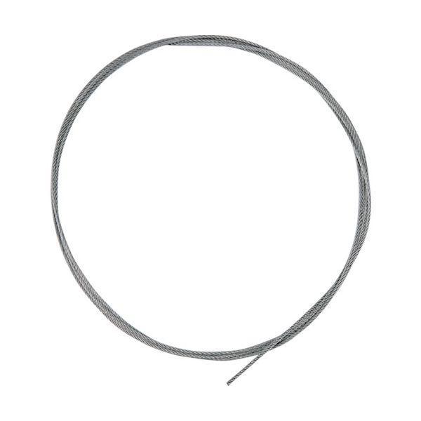 あすつく対応 「直送」 ＴＲＵＳＣＯ SCW150X1M ステンレスワイヤカットロープ 1．5Φ×1000mm 両端加工なし | 