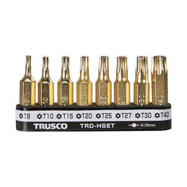 あすつく対応 「直送」 ＴＲＵＳＣＯ TRD-HSET ヘクスローブドライバー ホルダー付 セット8本組 TRDHSET | 