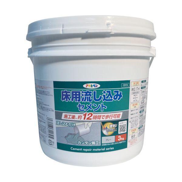 直送 代引不可・他メーカー同梱不可 アサヒペン 311795 床用流し込みセメント 3kg | 
