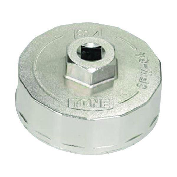前田金属工業 TONE 3FW-67 オイルフィルターレンチ １４角 外径７５ｍｍ 全高３５ｍｍ 差込角９．５ｍｍ 対辺寸法６７ｍｍ 3FW67 | 