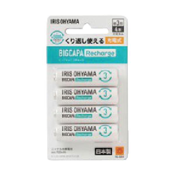 あすつく対応 「直送」 ＩＲＩＳ BCR-R3MH/4B 578036 ビックキャパ リチャージ 単3形ニッケル水素電池 4本パック BCRR3MH/4B | 