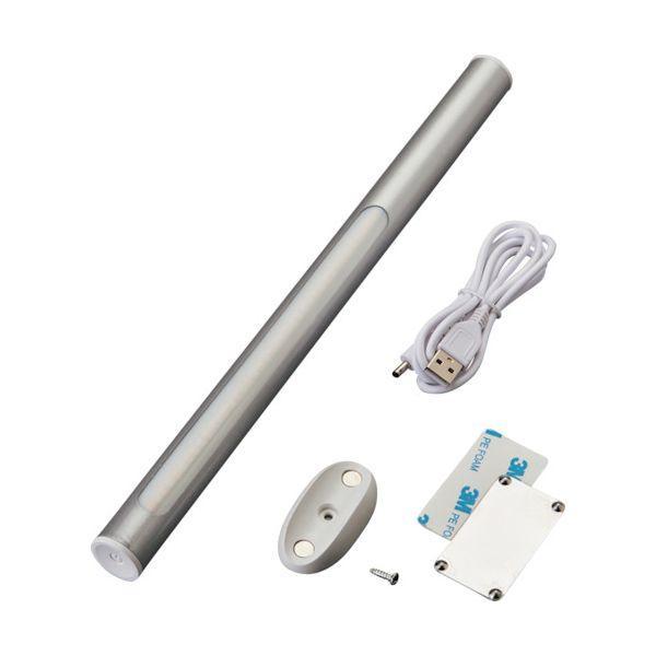 あすつく対応 「直送」 緑十字 353044 LEDライト LED Magic Wand マジックワンド シルバー 22Φ×306mm 充電式 | 