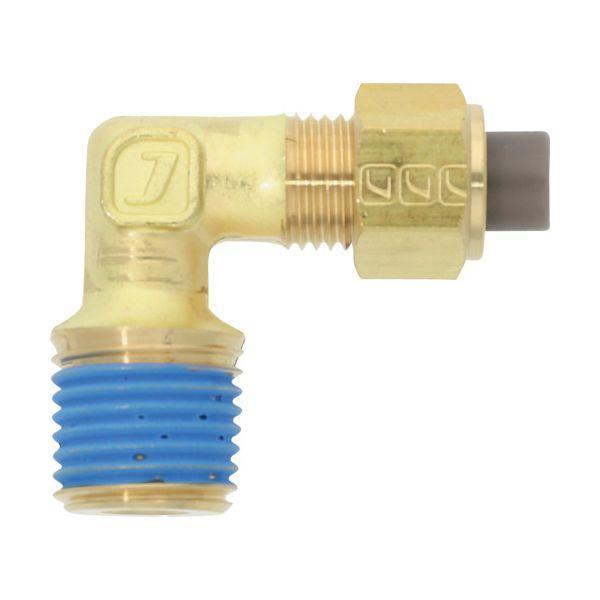 潤工社 PL-8X6-PT1/4-BS 黄銅製継手 ミリ系列 エルボ 8×6mm PT1／4 PL8X6PT1/4BS 直送 | 