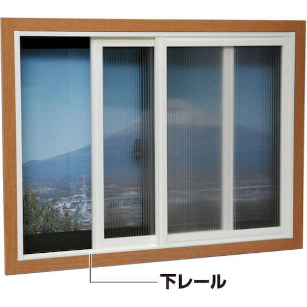 【個数：1個】光 PTL4021 直送 代引不可 簡易内窓用フレーム＆レール 下レールブラウン5×30．5×1830mm |  | 02