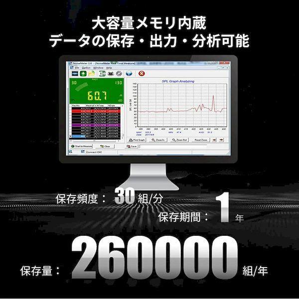 SW-525B 直送 代引不可 メーカ保証 壁掛け騒音計 PCソフト付 データロガー騒音計 アラーム機能 SW525B |  | 02