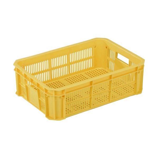 岐阜プラスチック MB-210F Y リス ＭＢ型メッシュコンテナー ３６９８０８ ＭＢ−２１０Ｆ 黄 MB210FY 376-2165 イエロー | 