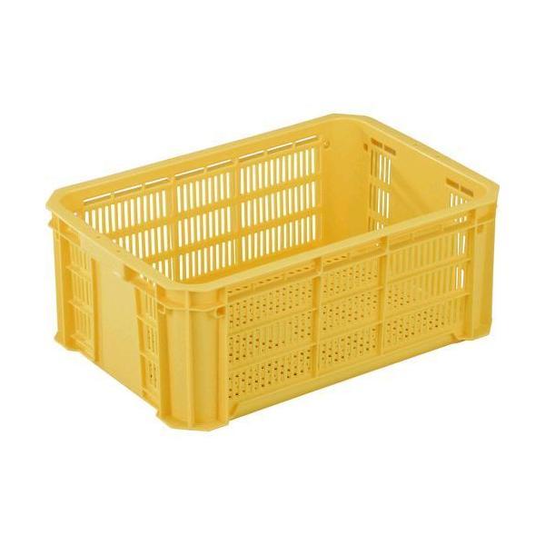 岐阜プラスチック MB-215F Y リス ＭＢ型メッシュコンテナー ３６９８２２ ＭＢ−２１５Ｆ 黄 MB215FY 376-2173 イエロー | 