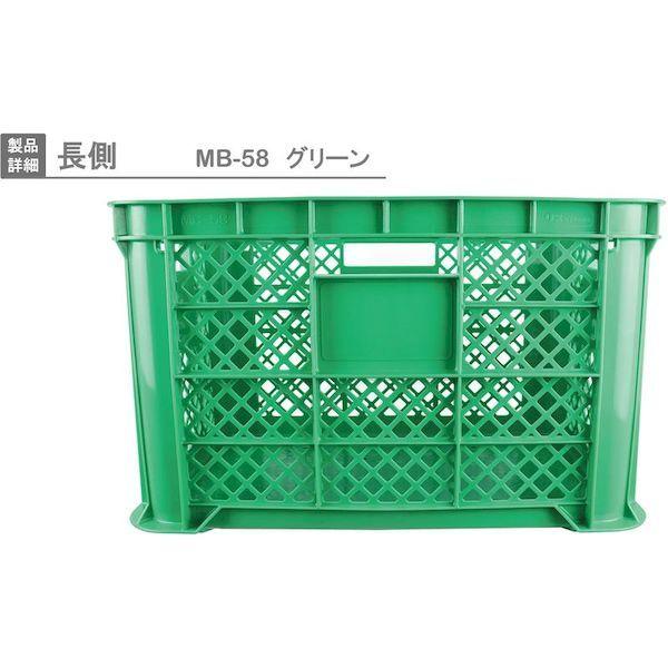 岐阜プラスチック MB-58 G リス ＭＢ型テナー ４０３８９２ ＭＢ−５８メッシュ 緑 MB58G 376-2190 グリーン |  | 03