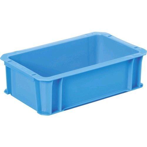 あすつく対応 「直送」 DICプラスチック ［DA-5 B］ ＤＡ型コンテナ　ボックス型　外寸：Ｗ３２６×Ｄ２０４×Ｈ１００　青 DA5B 500-4 | 