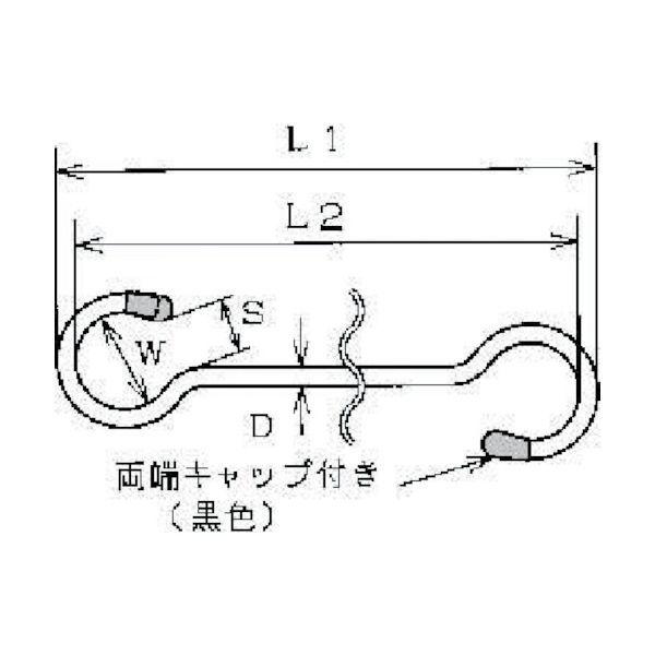 水本 A-2202 Sフック ステンレス スーパーロングSカン 6ミリ 全長1600mm A2202 |  | 01