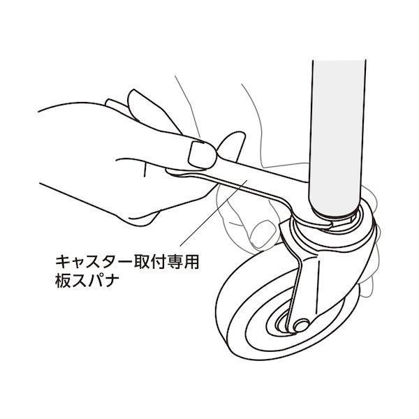 ユーエイ ETF-100UR-35P 差し込み式 自在 キャスター ウレタン 車輪径１００ｍｍ Ｅタイプ ＥＴＦ型 パイプ径３５ ETF100UR35 |  | 02