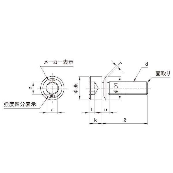 【個人宅配送不可】【個数：1000個】ＳＵＮＣＯ 4525824031444 【1000個入】 直送 代引不可 10．9 NHセフティソケット 4 X 16_1