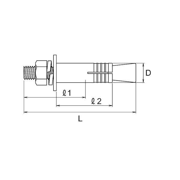 【個人宅配送不可】ＳＵＮＣＯ 4525824196242 【5個入】 直送 代引不可 SUSボルトアンカー SBA−2220_1