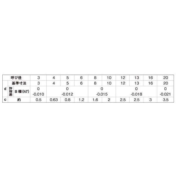 【個人宅配送不可】【個数：500個】ＳＵＮＣＯ 4525824911753 【500個入】 直送 代引不可 S45C−Q 平行ピン B種 6 X 12_2