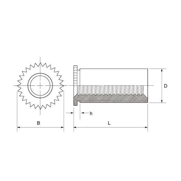 【個人宅配送不可】ＳＵＮＣＯ 4547733123362 【1000個入】 直送 代引不可 三価ユニクロ セルスペーサー DFB−M3−18S_1