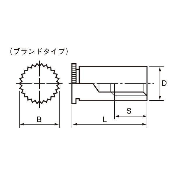 【個人宅配送不可】ＳＵＮＣＯ 4547809711349 【1000個入】 直送 代引不可 ボーセイ SUSクリンチング スペーサー TBDFS−M5−12_1