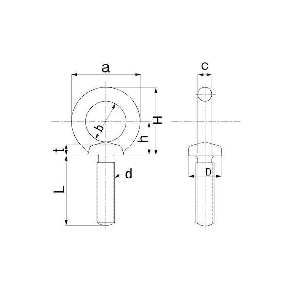 【個人宅配送不可】ＳＵＮＣＯ 4548325991710 【60個入】 直送 代引不可 SUS ロングアイボルト 8 X 55_1