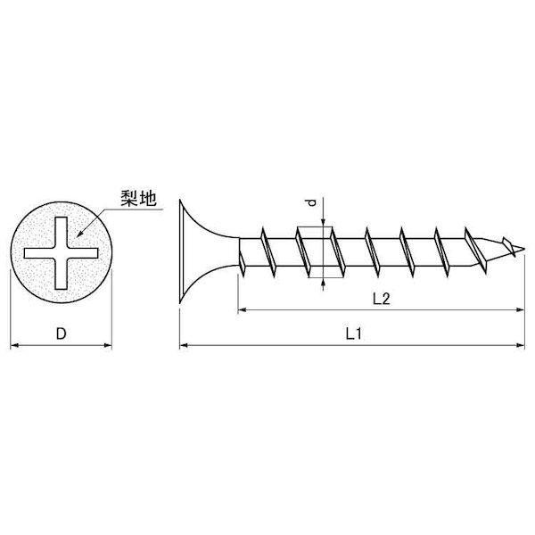 【個人宅配送不可】【個数：700個】ＳＵＮＣＯ 4548833438912 【700個入】 直送 代引不可 SUSXM7 石こうボードビス 木下地用 3．8X38_1