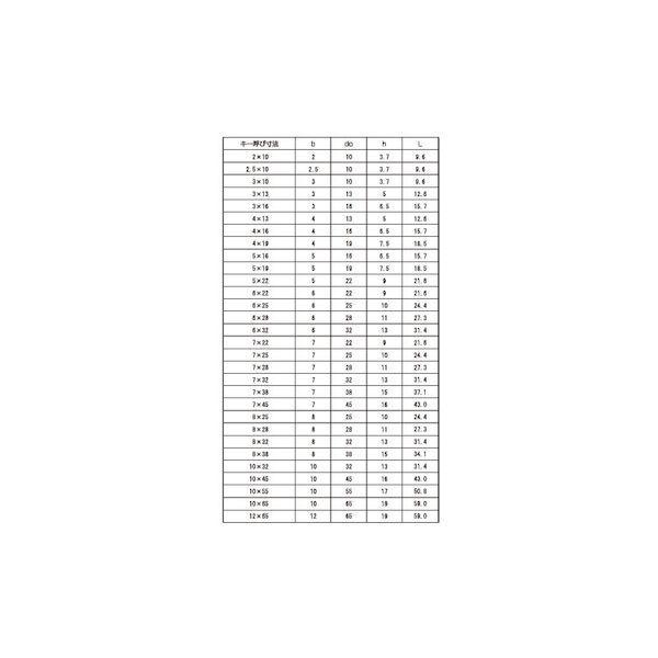 【個人宅配送不可】【個数：10個】ＳＵＮＣＯ 4549638177778 【10個入】 直送 代引不可 新JIS S45C 半月キー 日之出スッピル 10 X 55_2