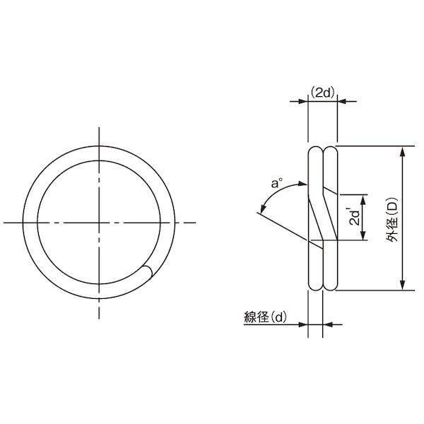 【個人宅配送不可】ＳＵＮＣＯ 4550186918829 【5000個入】 直送 代引不可 SUSスプリットリング 大陽製 NO．6．5_1