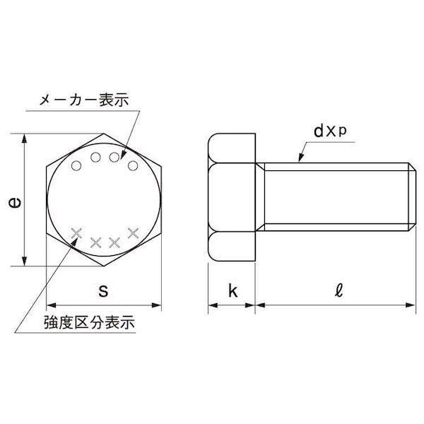 【個人宅配送不可】【個数：30個】ＳＵＮＣＯ 4942131212029 【30個入】 直送 代引不可 10．9 六角ボルト 全ネジ 細目 12X75 1．25_1