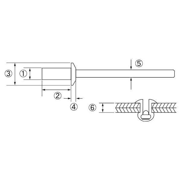 【個人宅配送不可】ＳＵＮＣＯ 4942131369976 【1000個入】 直送 代引不可 ＊ B．R．アルミ−テツ クローズドタイプ NSA6−6C_1