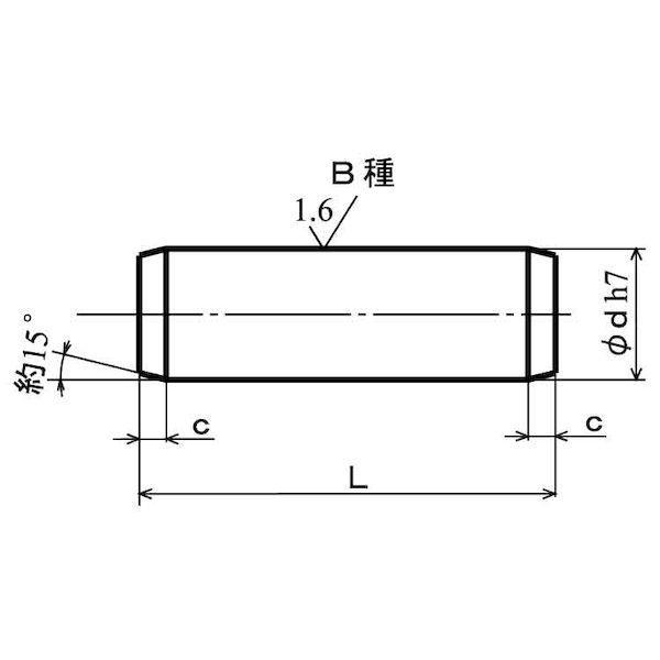 【個人宅配送不可】【個数：1000個】ＳＵＮＣＯ 4942131395975 【1000個入】 直送 代引不可 SUS 平行ピン B種 姫野精工所製 2 X 6