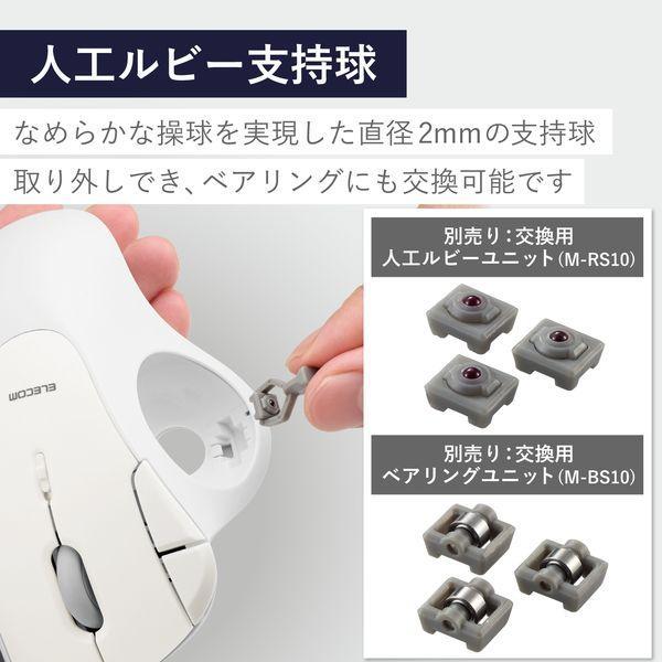 ELECOM エレコム M-IT10DRWH トラックボール マウス 無線 5ボタン 人工ルビーユニット エルゴノミクス IST ホワイト MIT10 |  | 04
