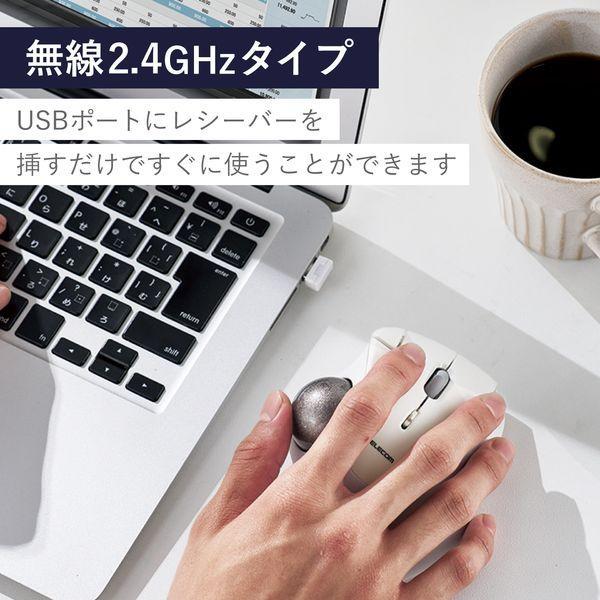 ELECOM エレコム M-IT10DRWH トラックボール マウス 無線 5ボタン 人工ルビーユニット エルゴノミクス IST ホワイト MIT10 |  | 06