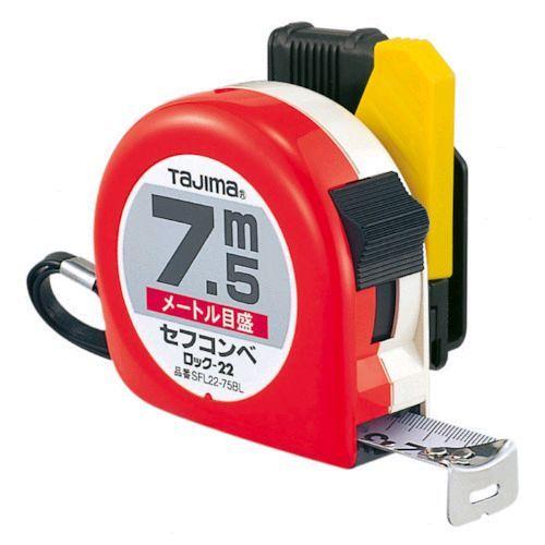 あすつく対応 「直送」 TJMデザイン タジマ SFL22-75BL セフコンベロック−２２ ７．５ｍ メートル目盛 ブリスター SFL2275BL | 