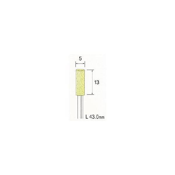 ミニター（MINITOR） ［CA3184］ イエロー砥石 ＷＡ ＃８０ φ５【10本入】 メーカー CA-3184【RCP】【最安値挑戦】 | 