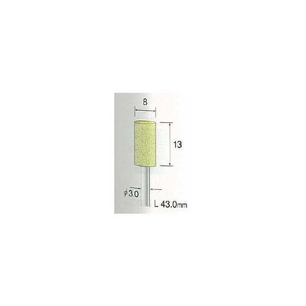 ミニター（MINITOR） ［CA3186］ イエロー砥石 ＷＡ ＃８０ φ８【10本入】 メーカー CA-3186【RCP】【最安値挑戦】 | 