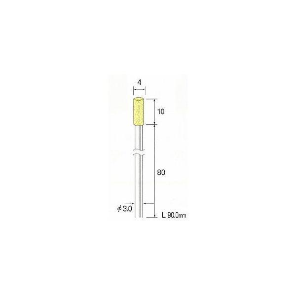 ミニター（MINITOR） ［CA3511］ ロングシャフトイエロー砥石 ＷＡ ＃１２０ φ４【10本入】 メーカー CA-3511【RCP】【最安値挑戦】 | 