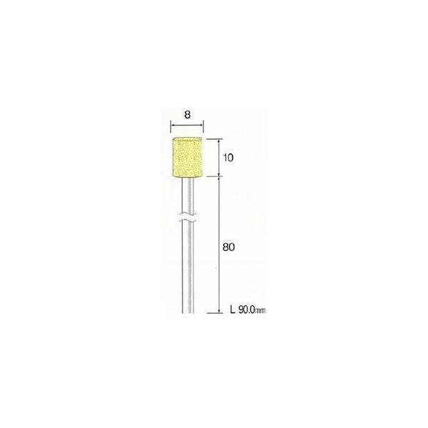 ミニター（MINITOR） ［CA3513］ ロングシャフトイエロー砥石 ＷＡ＃１２０ φ８ １０本入 メーカー CA-3513【RCP】【最安値挑戦 | 