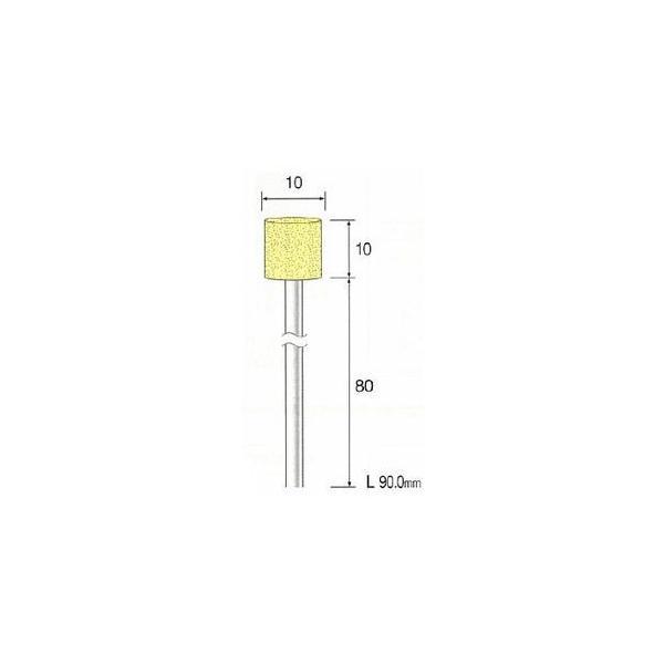 ミニター（MINITOR） ［CA3514］ ロングシャフトイエロー砥石 ＷＡ＃１２０ φ１０ １０本入 メーカー CA-3514【RCP】【最安値挑 | 