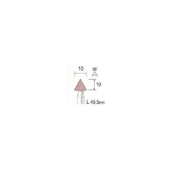 ミニター（MINITOR） ［CA6303］ ＰＡピンク砥石 ＃１２０ φ１０ 【10本入】 メーカー CA-6303【RCP】【最安値挑戦】 | 