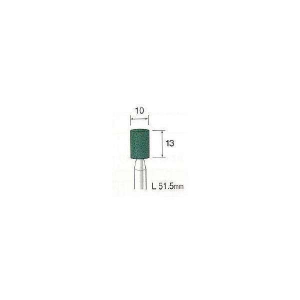 ミニター（MINITOR） ［CA6413］ グリーン砥石 ＧＣ ＃８０ φ１０【10本入】 メーカー CA-6413【RCP】【最安値挑戦】 | 