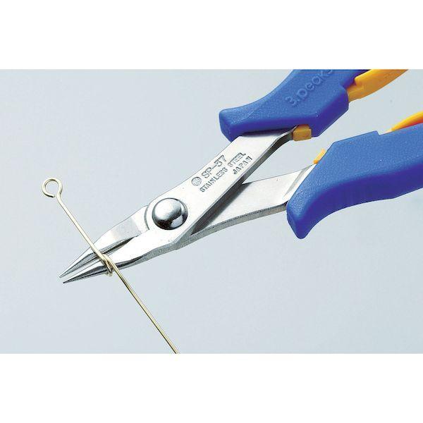 あすつく対応 「直送」 3.PEAKS SP-37 ステンレス製ラウンドノーズプライヤー バネ付 １４０ｍｍSP37 |  | 04