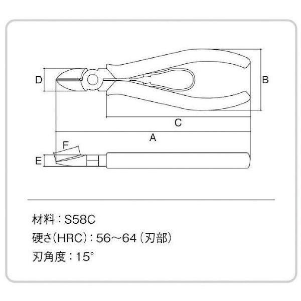 あすつく対応 「直送」 3.PEAKS LN-125S かるいニッパ バネ付 １２５ｍｍLN125S |  | 01